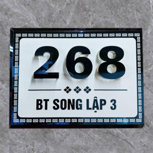 Biển số nhà biệt thự, villa đẹp BT04