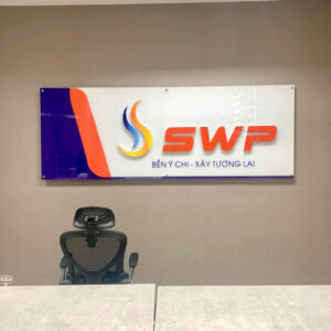 Biển mica in Uv, chữ gắn nổi